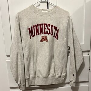 Champion Gray Minnesota Crewneck Sweater